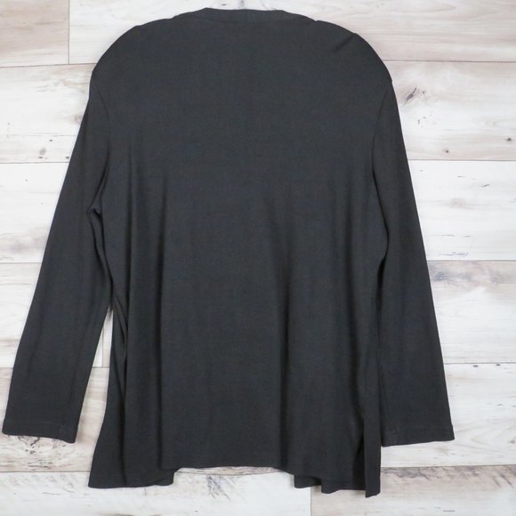 Citi Dress* Long Sleeve Padded Shoulders Front‎ Lined Cardigan Sweater~ Size 14 - Picture 3 of 8